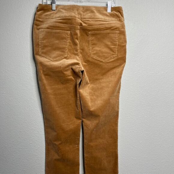 Denim & Co. Size 12 Camel Regular Full Length Straight Leg Corduroy Pant - Picture 5 of 10